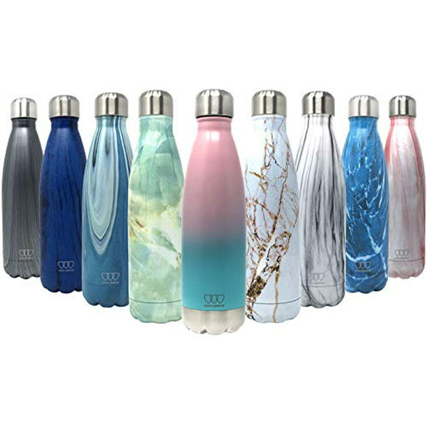 Leak-Proof Double Walled Cola Shape Bottle Keeps Drinks Cold & Hot-17oz surpero Stainless Steel Vacuum Insulated Water Bottle 
